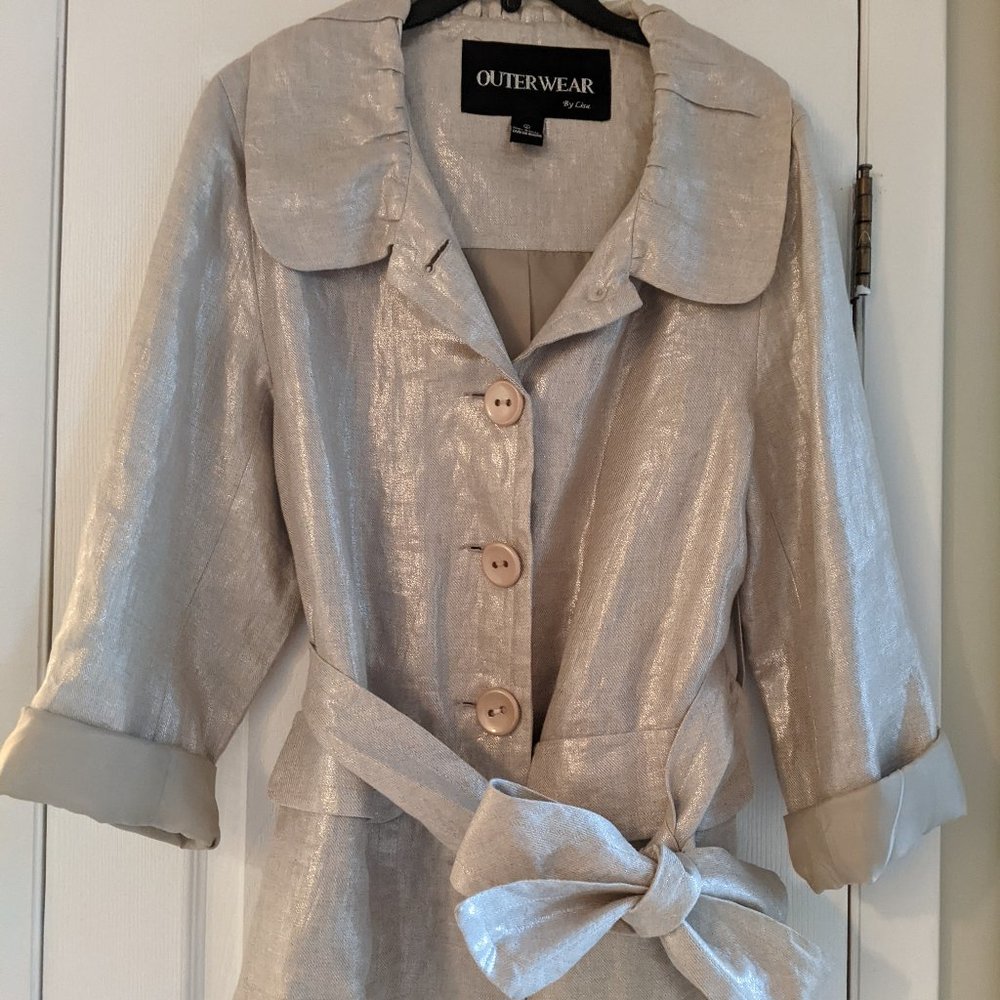 Unique Waxed Linen Spring Jacket